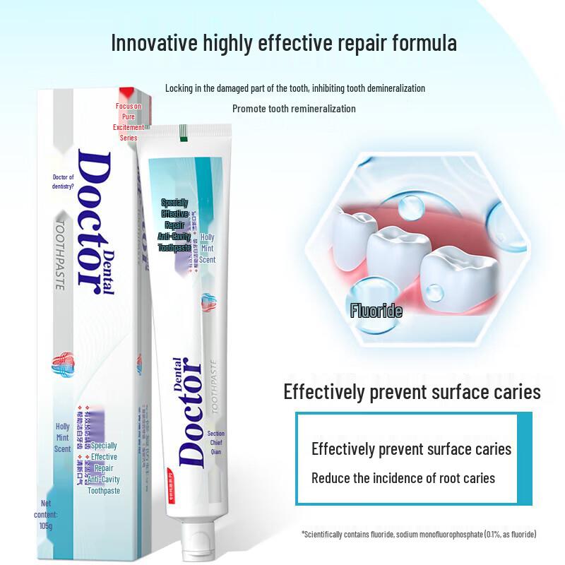 Dr. Toothpaste Fluoride Anti-Cavity Whitening Fresh Breath Toothpaste