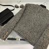 Coarse Tweed Small Fragrant Jacket for Women's Single Breasted Short Top Suit Jacket Female Wool Coat Lady Pocket Outwear Black