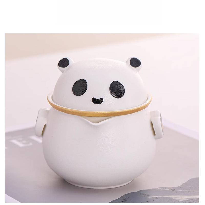 Panda Traveling Tea Set Portable Kung Fu Tea Set Cup Teapot Quick Cup Outdoor Tea Set