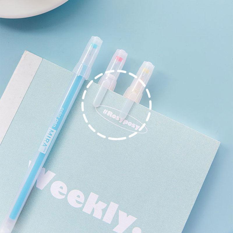 12PCS/Box Color Gel Pen Set Kawaii 0.5mm Ballpoint Pens School Office Supplies Korean Stationery