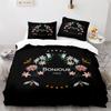 Bee Duvet Cover Set Watercolour Painting Cartoon Cute Wildlife Comforter Cover King Queen for Kids Girl Polyester Bedding Set