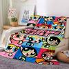 Powerpuff Girls Adventure Flannel Blanket Super Soft Warm Cozy Blanket For Sofa Bed Office Travel Allseason Home Decor Gift