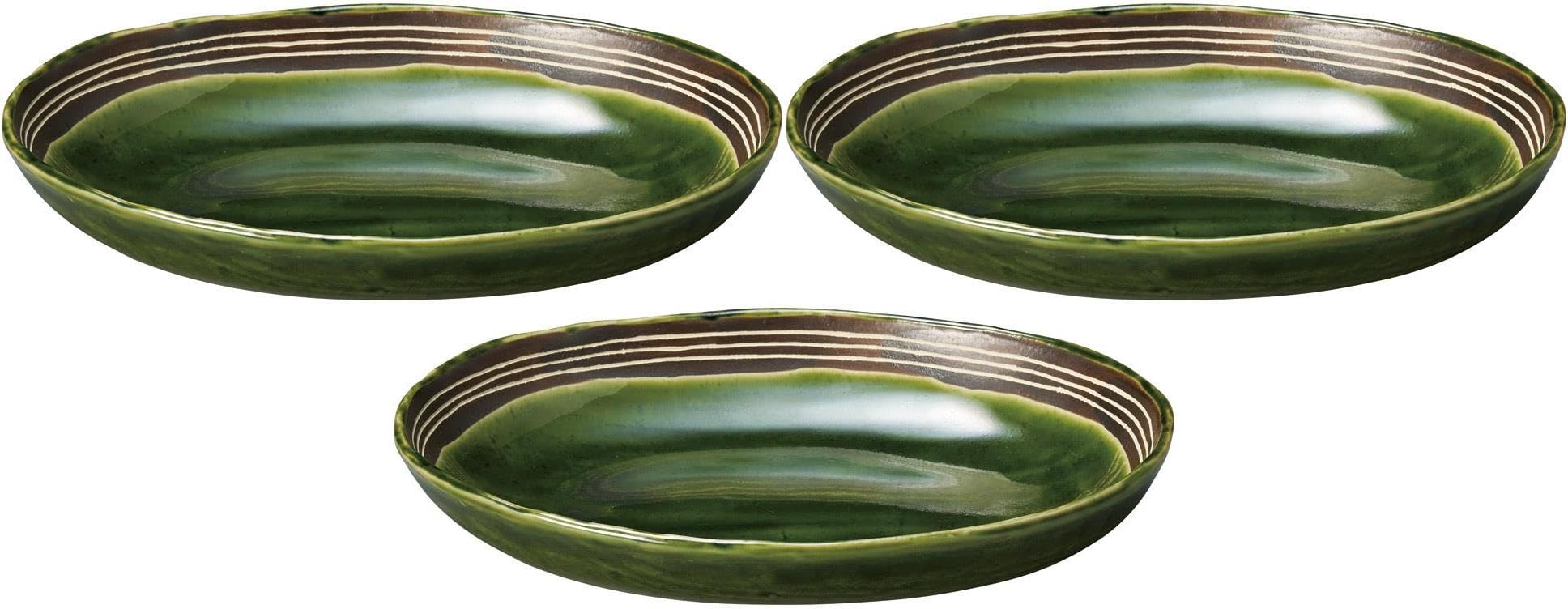 

Set of 3 Oribe Line Curry Pasta Dishes [25 x 19 x 4cm] Reinforced | Pasta Dishes