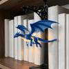 Vintage Dragon Bookshelf Lamp Purple Bookshelf Lamp Ambient Lighting Bookshelf Ghost Light  Library