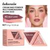 Lakerain Zweifarbige Rouge-Palette - Matt & Sanft Leuchtend, Aufbaubare Formel, Langanhaltend, Mini, Tragbarer Primer.
