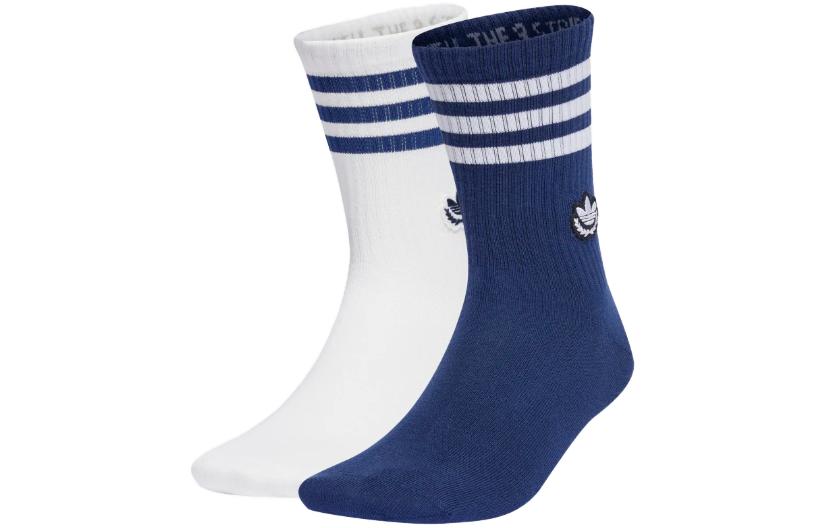 Adidas Originals PREMIUM CRW Crew Socks Unisex 2 Pack IJ9418 XS