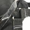 Prada Tasche mit dreieckiger Logo-Platte Rucksack Leder / Nylon Schwarz