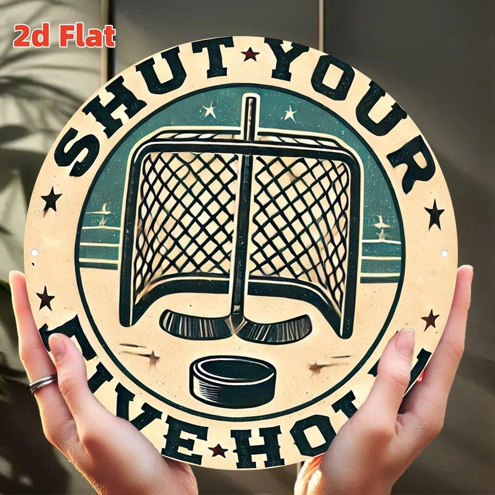 Metal Poster Wall Art Retro Hockey Sign Home Garage Decor