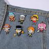 Cartone animato giapponese ONE PIECE distintivo metallico Luffy Ace Re dei Pirati smalto spilla smaltata spilla