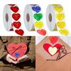Heart Sticker Labels Decorative Sticker Valentine's Day Sticker Self-Adhesive Decorative Label Sticker for Envelopes