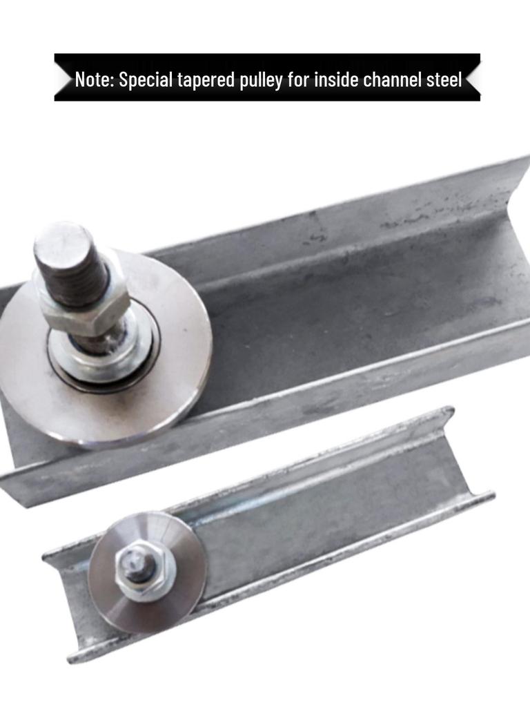 T-förmiges einseitiges Stahlschienenrad/Aufzugsgüterrolle mit konischem Lager Nr.. 8 & Nein. 10 Kanäle