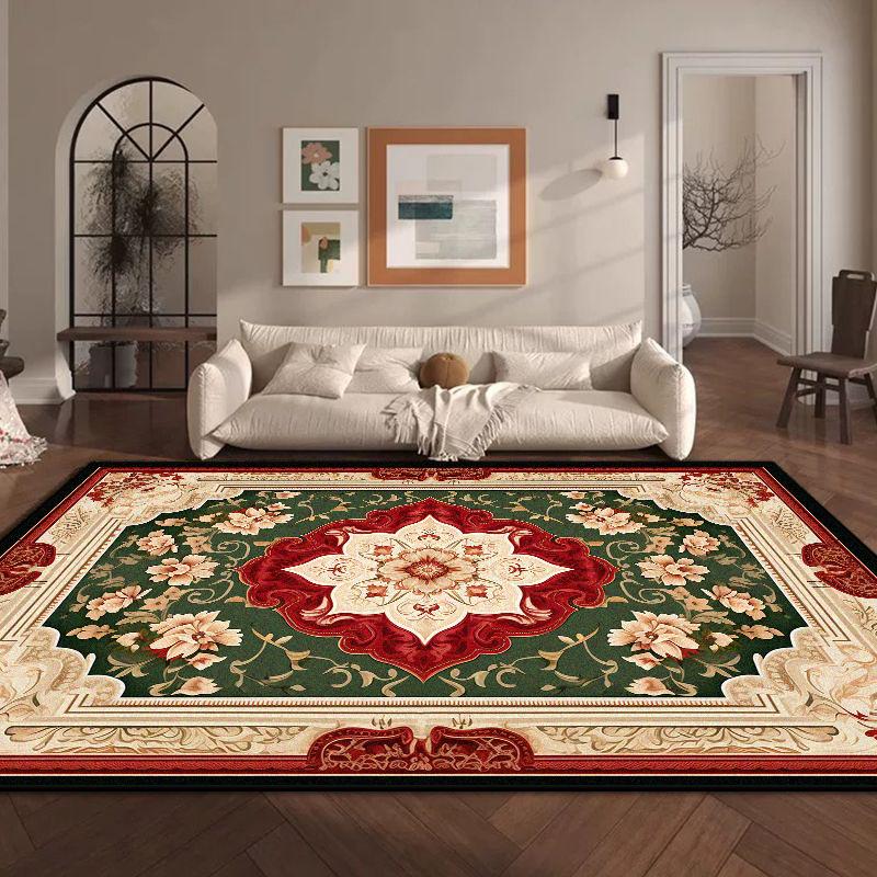 

Luxury Flower Design Living Room Rug Big Size Soft Non Slip Washable Carpet for Bedroom Cloakroom Dressing Table Mat 60*90cm