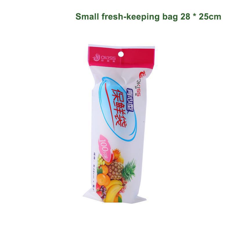 100 Pcs Plastic Bags Food Grade Fresh Preserving Bags Food Fruit Storage Bag Fresh Keeping Disposable Kitchen Packaging Bags