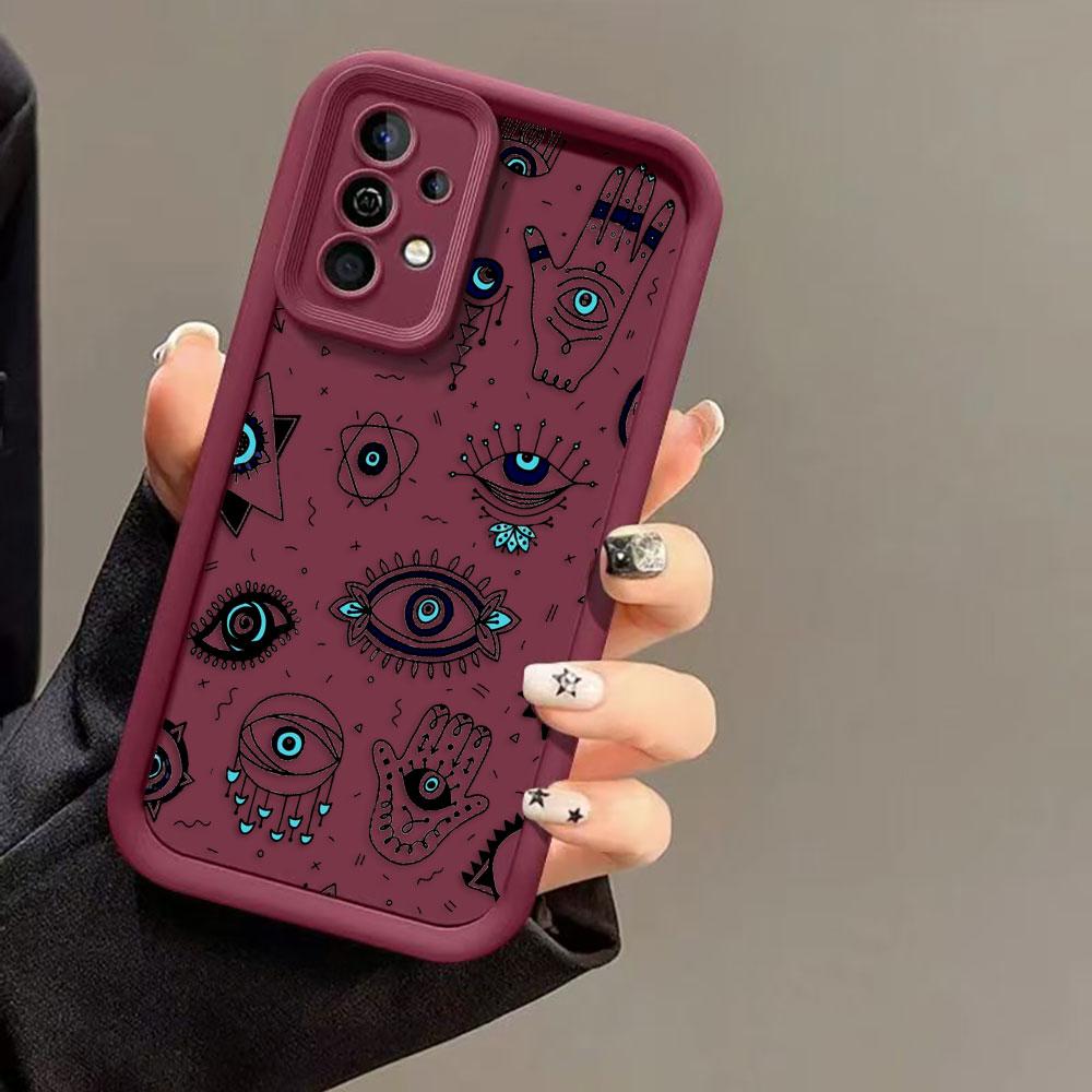 Blue Evil Eye Print Lucky Eye Cover Phone Case For Oneplus 8T 9R 10R 11 12 13 13T 15 NORD ACE CE 2 3 4 5 6 LITE Case DIY Shell