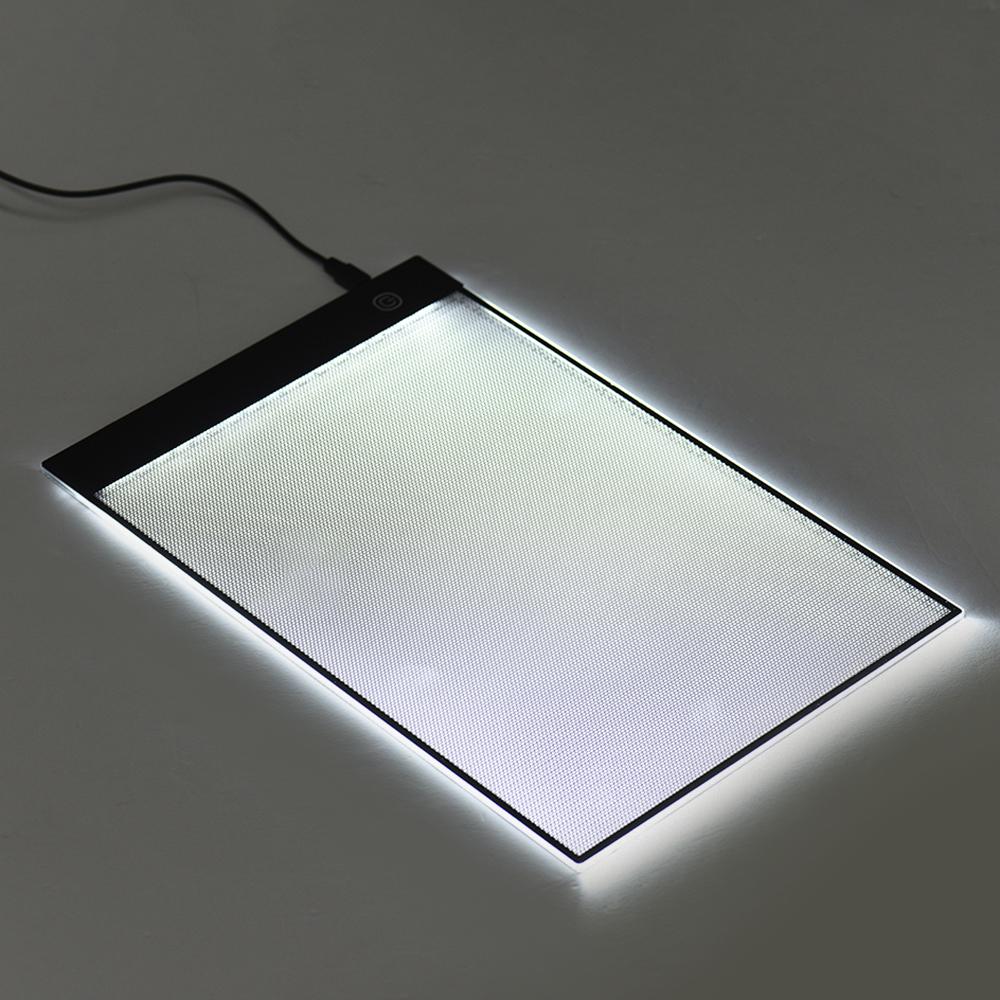 A4 Ultra Thin Light Box LED Artcraft  Eye Protecting Tracing Light Pad with Seperate Scaled Panel Holder Clamp Stepless