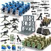 Special forces military building blocks special police armed sentry tower scene toy humanoid birthday present Zombie warrior