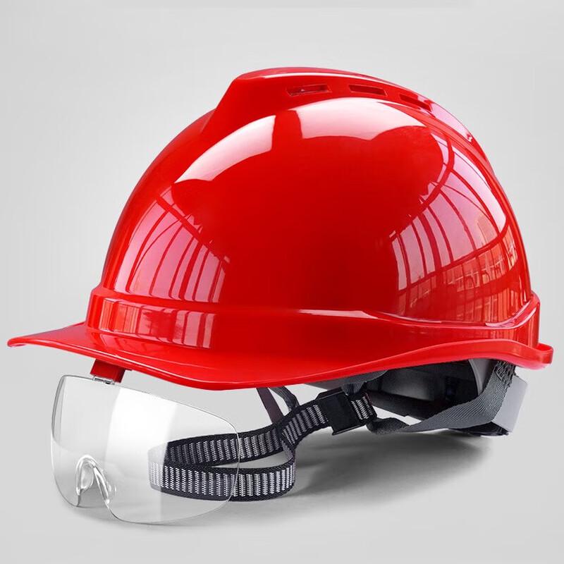 OLOMM Safety Helmet with Integrated Goggles Size 1