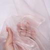 Thin Crystal Organza Fabric Per Meter for Summer Dress Stage Costume Scene Decoration Diy Sewing Soft Smooth Shiny Cloth Black