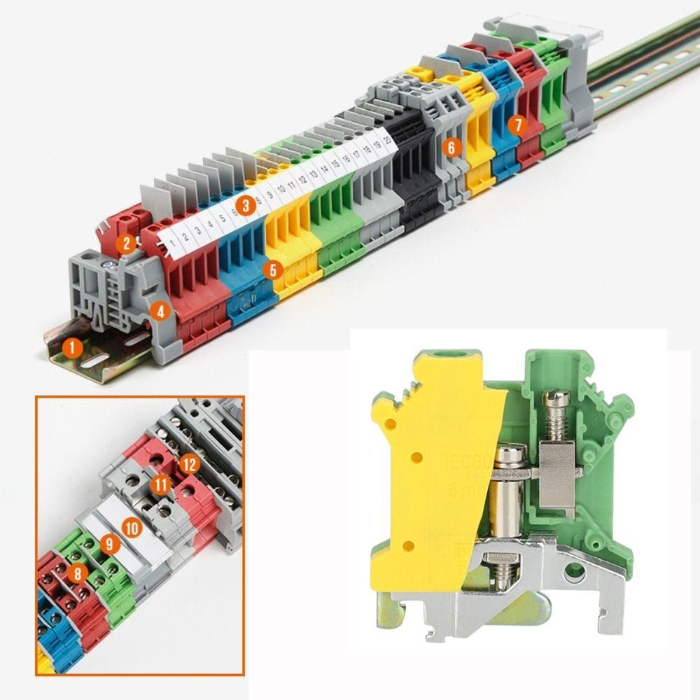 

Электрический соединитель провода рельсового типа USLKG6N Клеммная колодка USLKG