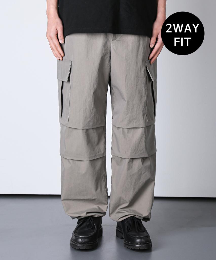 KND M-65 Nylon Field Cargo 2-Way Pants Grey