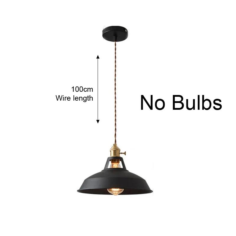 Iron Pendant Light Dia 26cm Colorful Restaurant Kitchen Home Ceiling Lamp Vintage Hanging Light Lampshade Decorative Lamps Ce