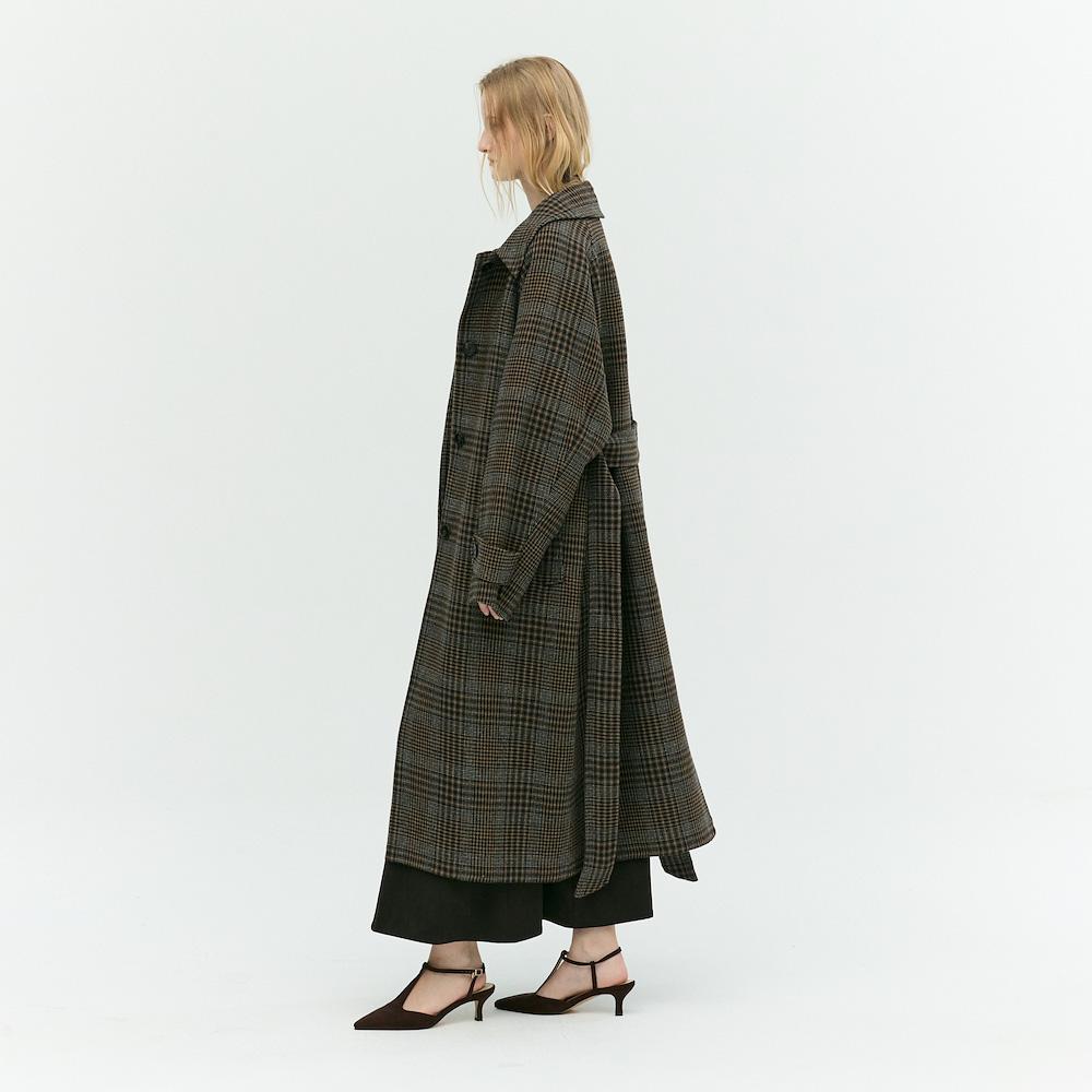 EBM Check Pattern Handmade Coat Empahhh030