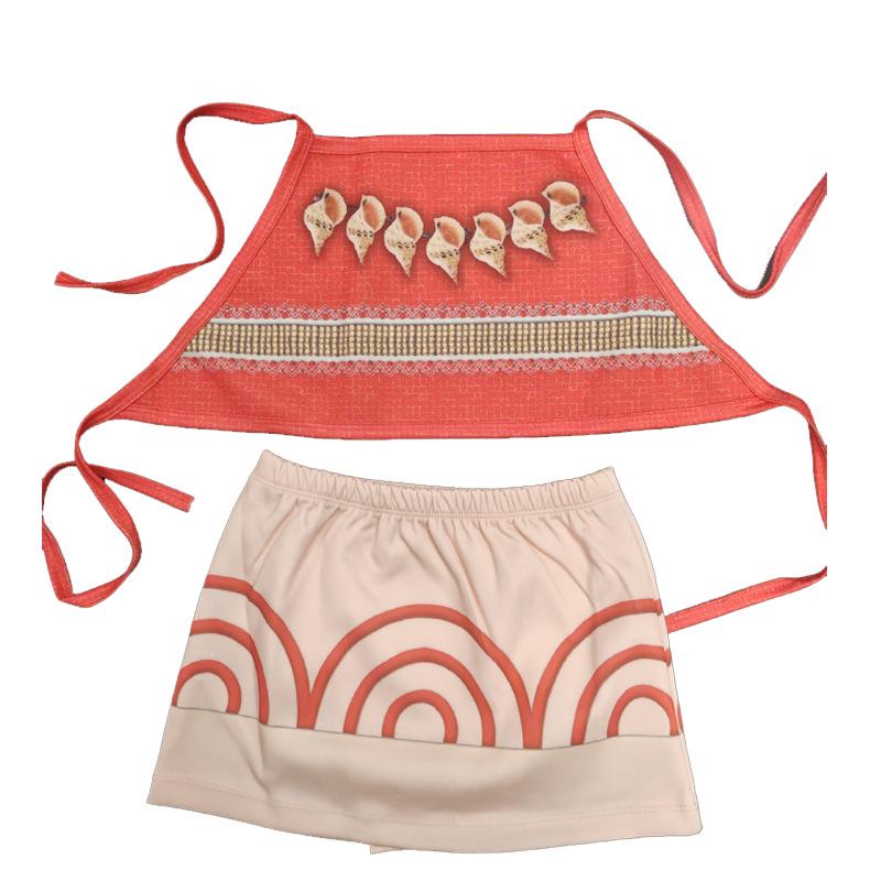 

Moana Cotton Sling Bib Dress for Girls - Spring/Summer Cartoon Theme 80 cm