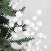 Christmas Tree Ornament White Snowball Foam Decorations for Holiday Window Setup and Party Displays with Classic Seasonal Style