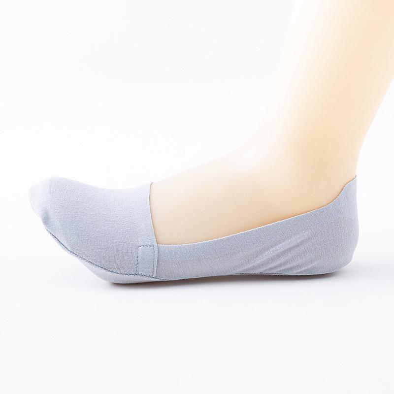 Female Summer Thin Cotton Non Slip Non Drop Heel Low Top Invisible Boat Socks