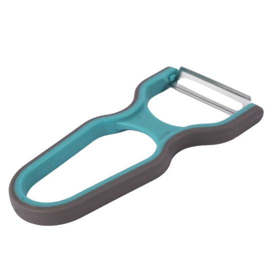 Vegetable Peeler Anti-Slip Rubber Handle Stainless Steel Blade Smooth Peeling Ergonomic U-Shaped Design Kitchen Peeler