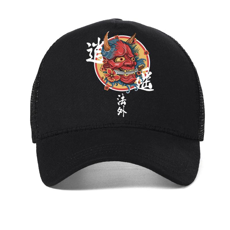 Men Hip Hop hat Japanese Harajuku Cartoon Monster Baseball Cap Summer cool Leisure Trucker hats Women Breathable Mesh hat