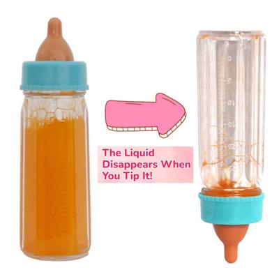 2Pcs Props Doll Bottle Toy Set Strange Juice Milk Disappears Toy Doll Bottle Disappearing Bottles Easy Play Gift for Parents