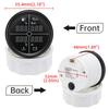 N Digital 52mm 85mm Car 4 In 1 Multifunction Gauge Fuel Level Oil Pressure Water Temp Meter Voltmeter with 8 Colors Backlight