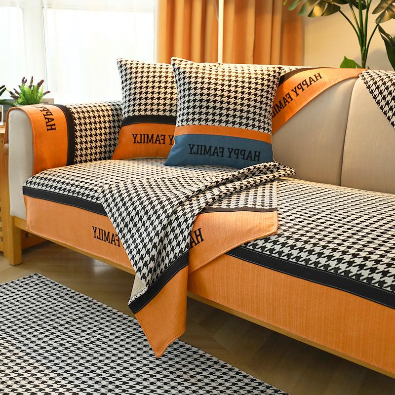 Qianniao Chenille Sofa Cushion General Nordic Anti-skid Summer Cushion Sofa Cover Sofa Cover