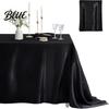 Scandinavian Style Table Protective Cover Satin Fabric Nordic Smooth Linen Tablecloth Dustproof Colorful Wedding Party