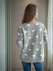 Autumn and Winter New Product Design Sense, Caring Jacquard Casual Round Neck Pullover Sweater, Women's Loose and Slimming Knitted Top 3496 KTB