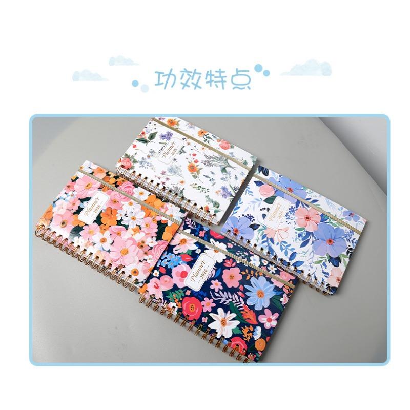 Portable Double Coil Business Schedule Daily Notebook Planner For Office Work