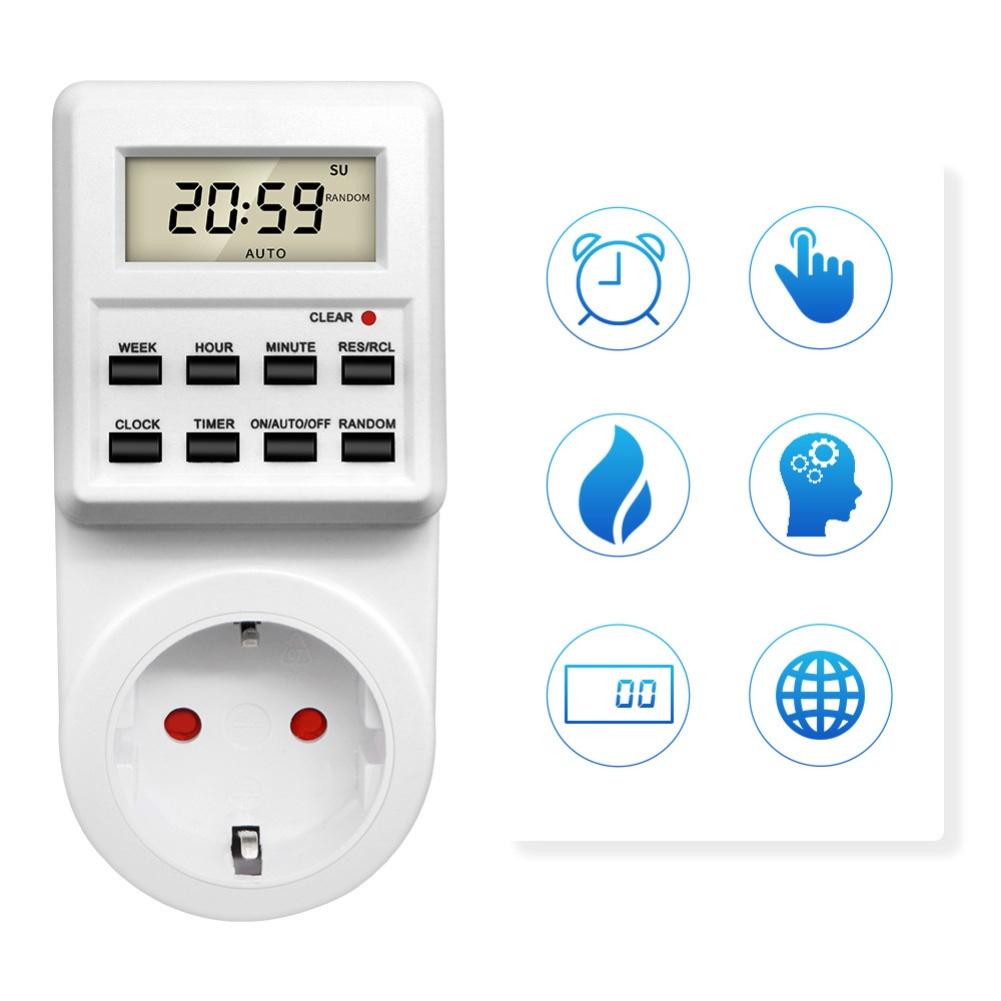 Thermostat For Socket Digital with LCD Display and Smart Timing for Precise Temperature Control in Greenhouses