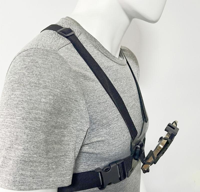 Adjustable Chest Harness 360 Degree Rotatable Phone Clip And J Shape Base For Stable Video Recording