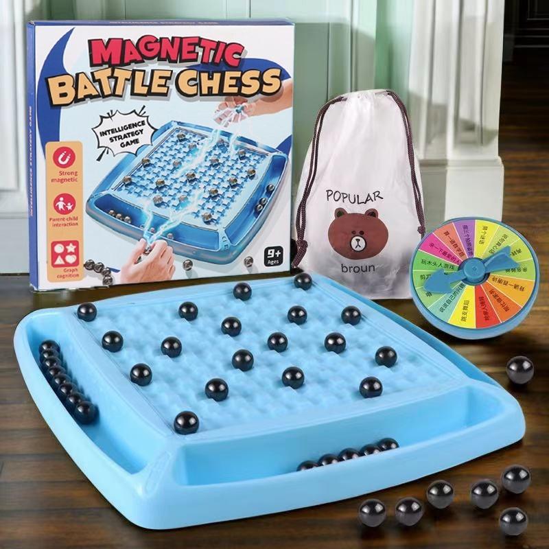 1PC Magnetic Chess Game Interactive Magnet Board Game Set Children Educational Toys Fun Table Top Magnet Game for Kids and Adults