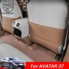 For Changan AVATAR 07 2025 2026 Accessories Leather Car Front Seat Rear Anti Kick Dust Board Pad Frame Cover Interior