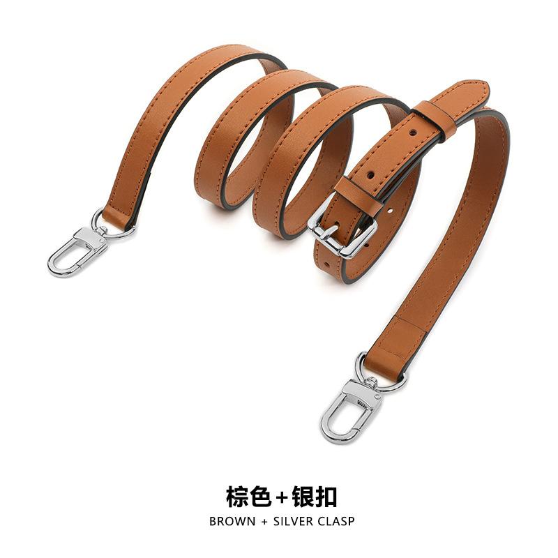 New Plain‑Textured Leather Wide Bag Strap Adjustable Replacement Shoulder Crossbody Belt Detachable Single Purchase Handbag Accessory