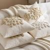 45x45cm Christmas Circle Embroidered Snowflake Pillowcase Boho Embroidery Sofa Throw Pillow Cushion Cover Decoration Home