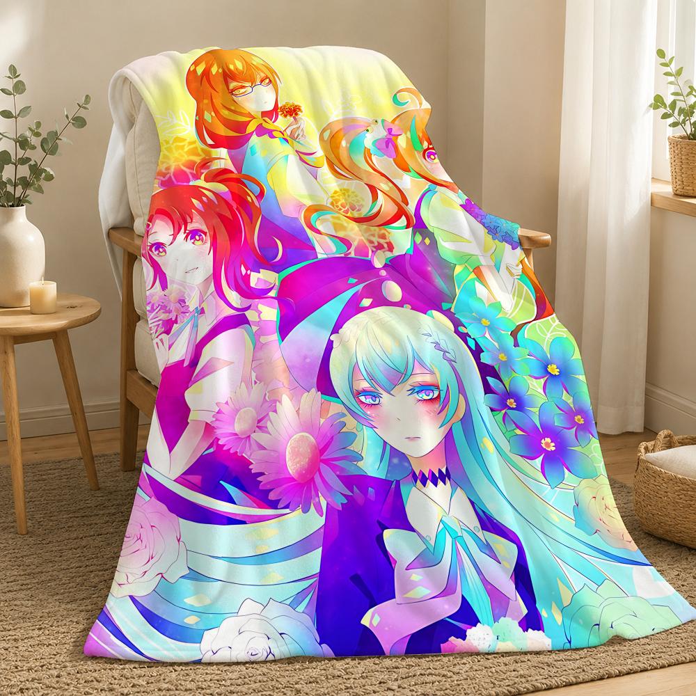 Kiznaiver Anime Throw 240g flannel blanket, suitable for sofas, beds, offices, exquisite gift blankets 75X95CM