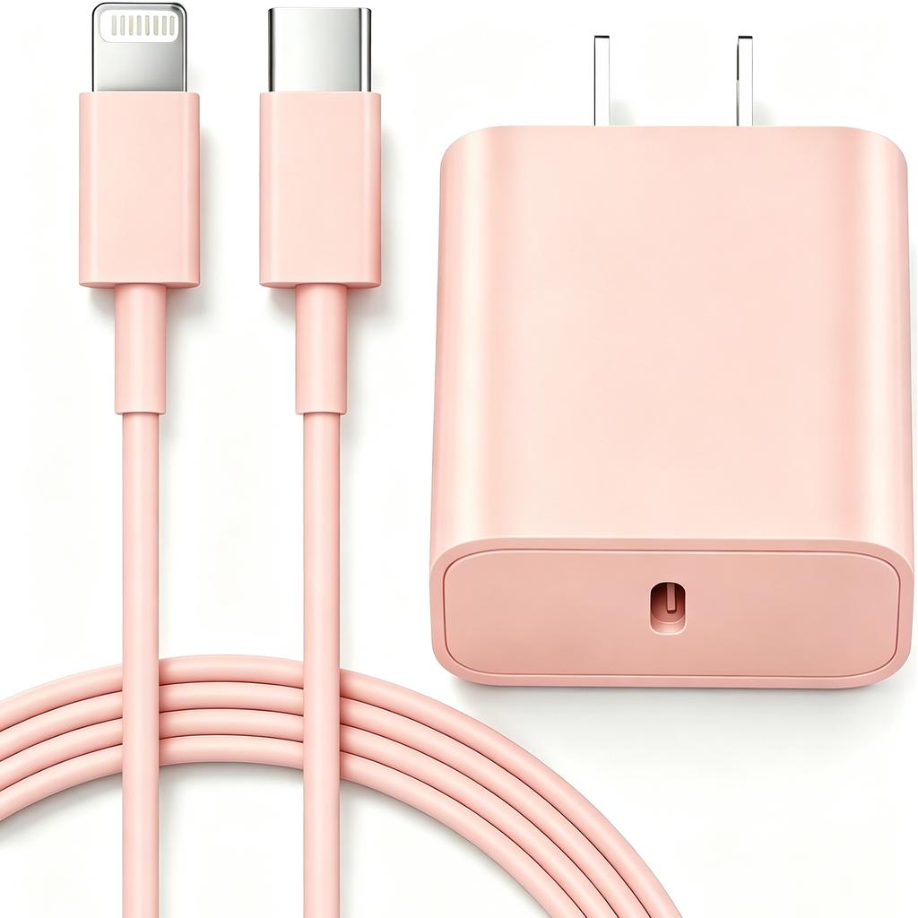 Xiaomi 4 Pack Charger Fast Charging,USB C Wall Charger, 20W Type C Wall Charger Block with 6FT USB C To L Cable For iPhone 17 For iPad