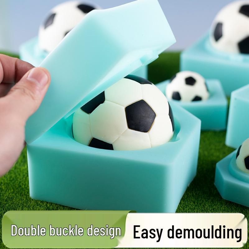 World Cup Football Chocolate Cake Silicone Mold - 3D Baking Decoration, Food-Grade French Accessory
