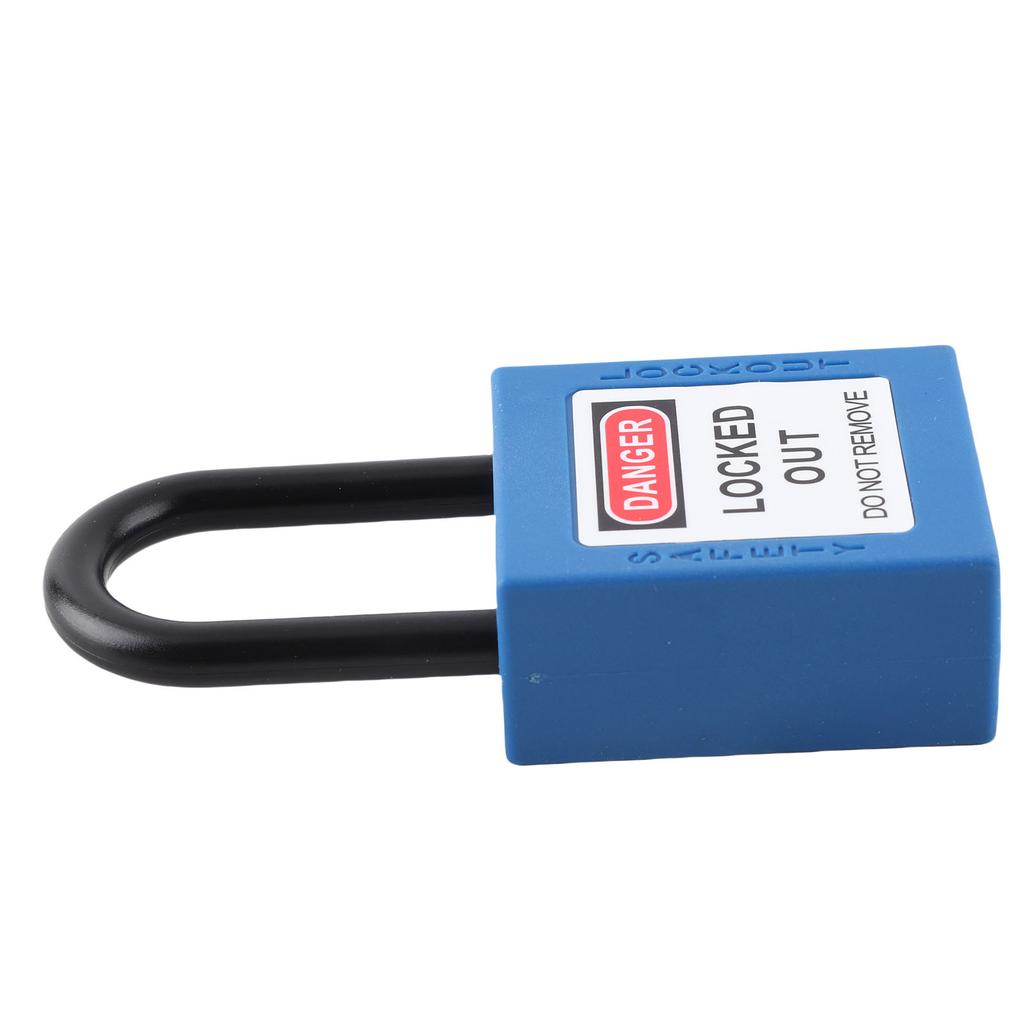 38mm Lockout Tagout Schloss Nylon Erosionsbeständig Isoliertes Sicherheitshängeschloss mit Schlüssel