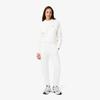 Sport Pant Fleece Comfort Adjustable Waist White Polaire