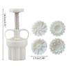 20g Cute Flower Shape Pastry Moulds Mooncake Molds Mooncake Mould Hand Pressure Plastic Material Baking Accessories Tool