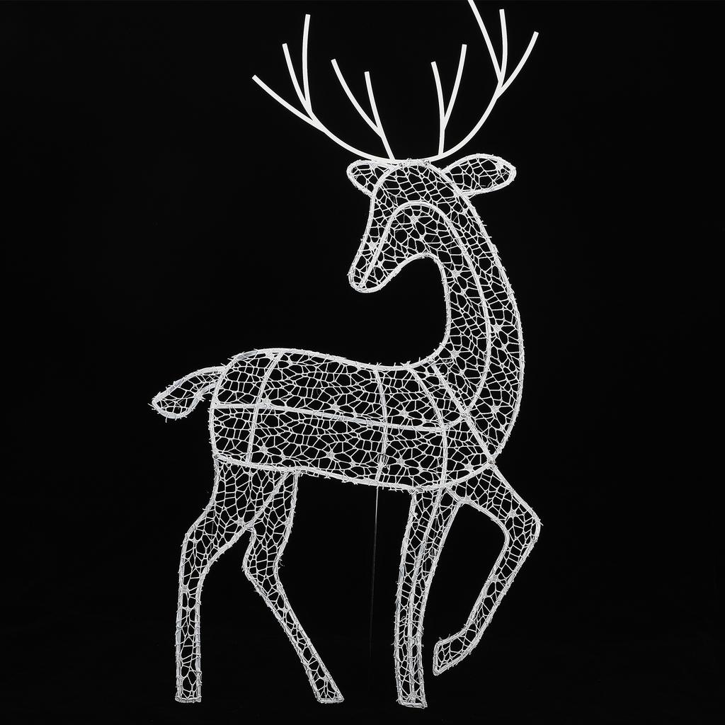 Weihnachtsbeleuchtung Dekoration Beleuchtete Weihnachtsrentierfamilie Feiertagsparty Dekorationsset für Hof Garten